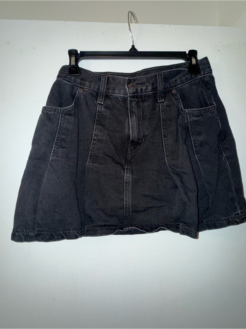 Levi's Black Denim bubble skirt